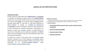 MANUAL DE LOS PUERTOS DE VIDEO