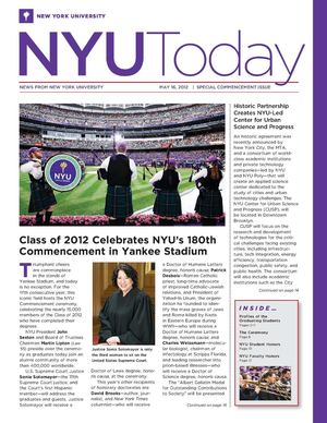 NYU Today May 2012 [Commencement edition]