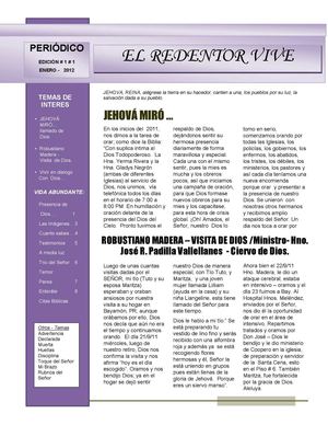 Periodico El Redentor Vive