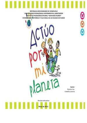 ACTUÓ POR MI PLANETA