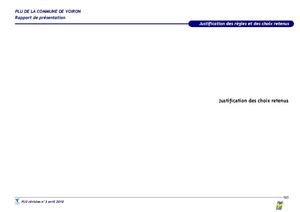 Rapport de présentation PLU de Voiron : Justification des choix retenus