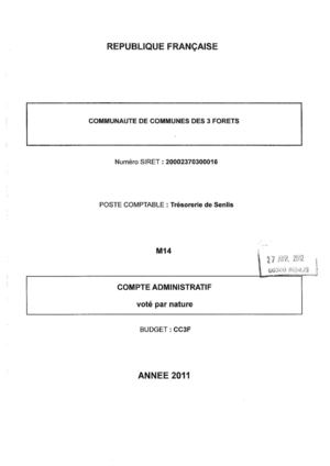 Compte Administratif 2011