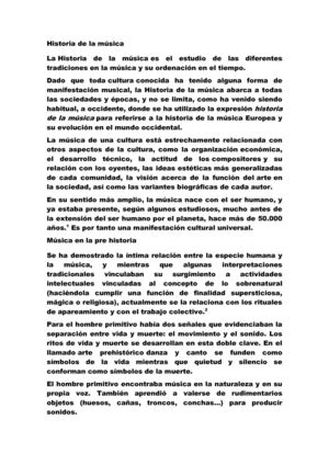 historia de la musica