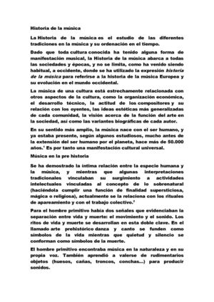 Historia de la música lvza