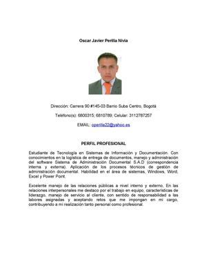 OSCAR JAVIER PERILLA