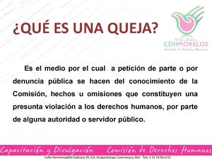 Procedimiento de Queja CDH Morelos