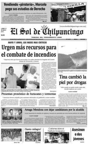 El Sol de Chilpancingo - 14 Mayo 2012