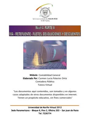 NIVEL 4. PARTE II IVA, RETEFUENTE, FLETES Y DESCUENTOS