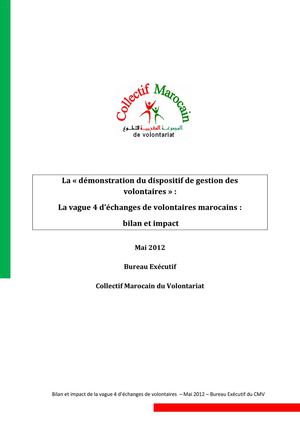 Bilan et impact de la vague 4 d'échanges de volontaires marocains