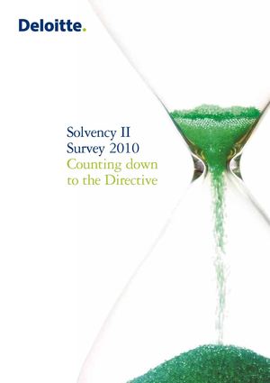 Deloitte | Solvency II - Survey 2010 Counting Down to the Directive