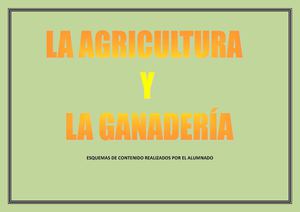 AGRICULTURA Y GANADERÍA. Esquemas del alumnado