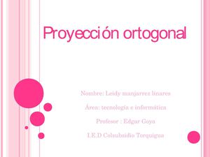 proyección ortogonal