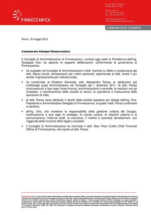Governance di Finmeccanica