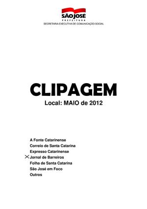 Clipagem Correio de Santa Catarina