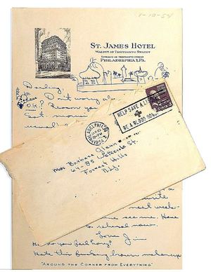 letters of James Dean Barbara Glenn