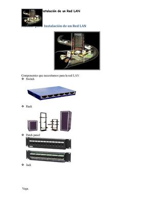 Manual para la instalacion de una red LAN