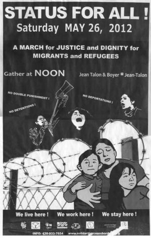 26 May 2012 March (poster found on Goyer Street at Darlington, Montreal, Canada, 18 May 2012)