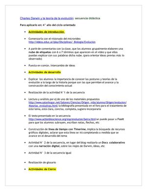 La teoría de la evolución