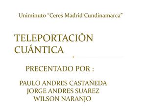 teleportacion cuantica
