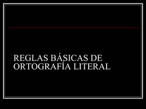 resumen de ortografia