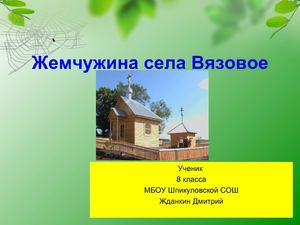 Жемчужина села Вязового