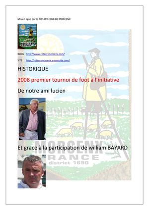 TOURNOI DE FOOT POUSSIN LE 26 MAI STADE YGOSSAIS