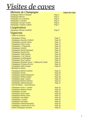 Visites de Caves - Groupes, mini-groupes