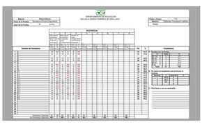 Hoja de Tabulaciones