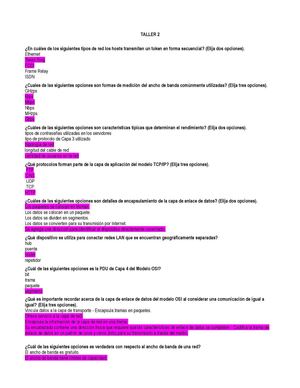 Taller 2. 