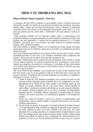 Filosofía en las noticias - 10 Dios y el problema del mal