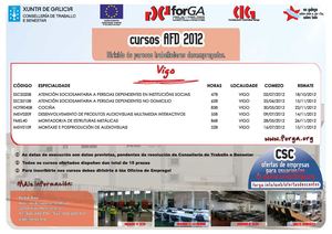CURSOS AFD 2012 FORGA VIGO