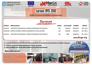 CURSOS AFD 2012 FORGA OURENSE