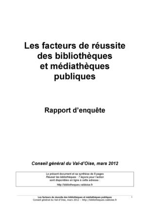 Facteursdereussitedesbibliotheques