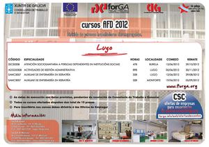 CURSOS AFD 2012 FORGA LUGO