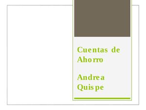 Cuentas de Ahorro