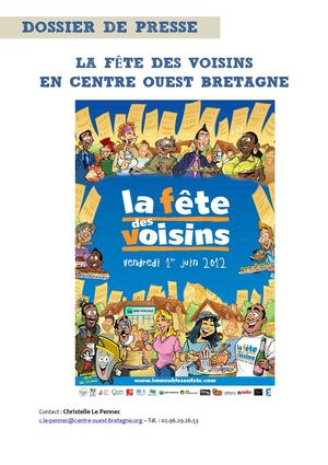 Programme de la Fête des voisins 2012 en Pays COB