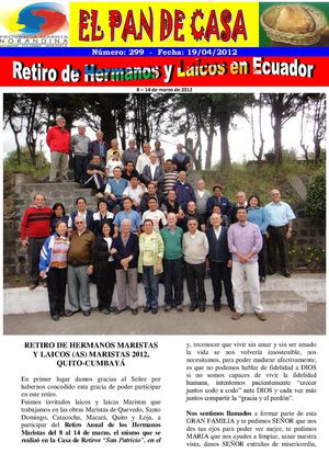 Pan de Casa No. 299- Retiro Ecuador y Diego Zawadsky