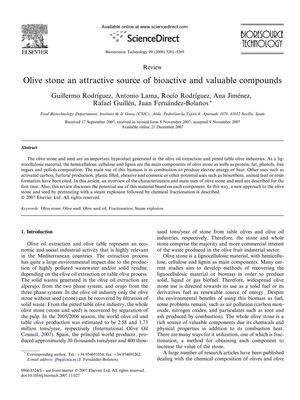Olive Stone An Attractive Source of Bioactive and Valuable Compounds  