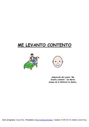 Me levanto contento