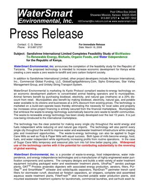 BioWastes to Renewable Energy, Biofuels and Water Independence  