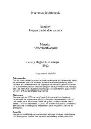 Programas de Medellín