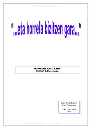 Elikadurari buruzko idazlana