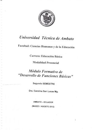 desarrollo de las funciones basicas
