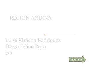 REGION ANDINA