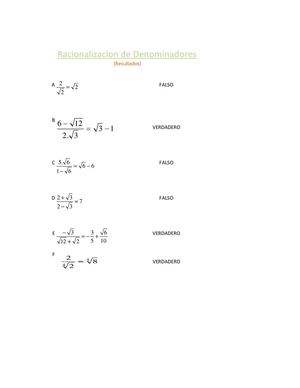 Matemática: Radicales 