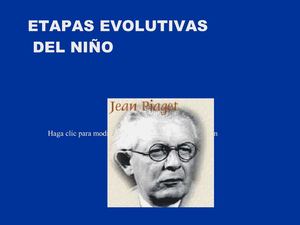 etapas evolutivas del niño