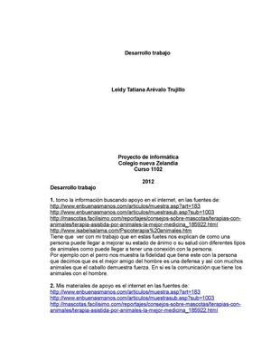 Ensayo terapia con los animales