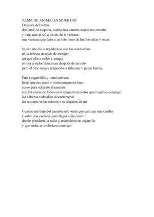 alma de animales muertos