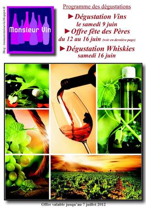 Catalogue Monsieur Vin juin juillet 2012