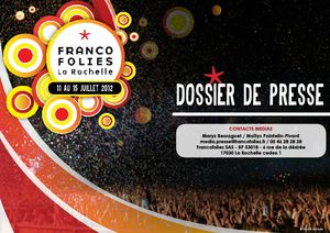 Dossier de presse Francofolies 2012